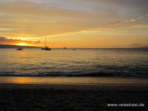 Sonnenuntergang in Ka'anapali auf Maui