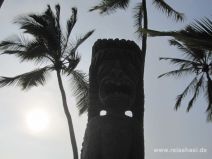 Tiki in Pu'uhonua o Honaunau auf Big Island