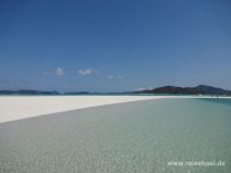 Strahlender Himmel am Whitehaven Beach