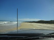 Auf Fraser Island lassen wir uns fahren