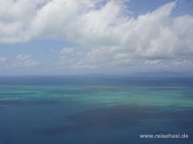 Flug über das Great Barrier Reef