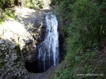 Wasserfalleintritt oberhalb der Natural Bridge