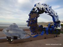 Skulptur auf der Promenade in Cairns