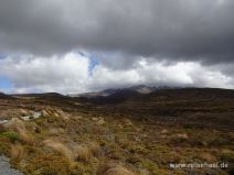 Kalter Sturm und Wolken im Tongariro Nationalpark