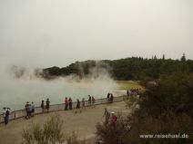 Erster Blick auf den Champagne Pool