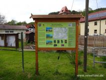 Infotafel zum Naturschutzgebiet